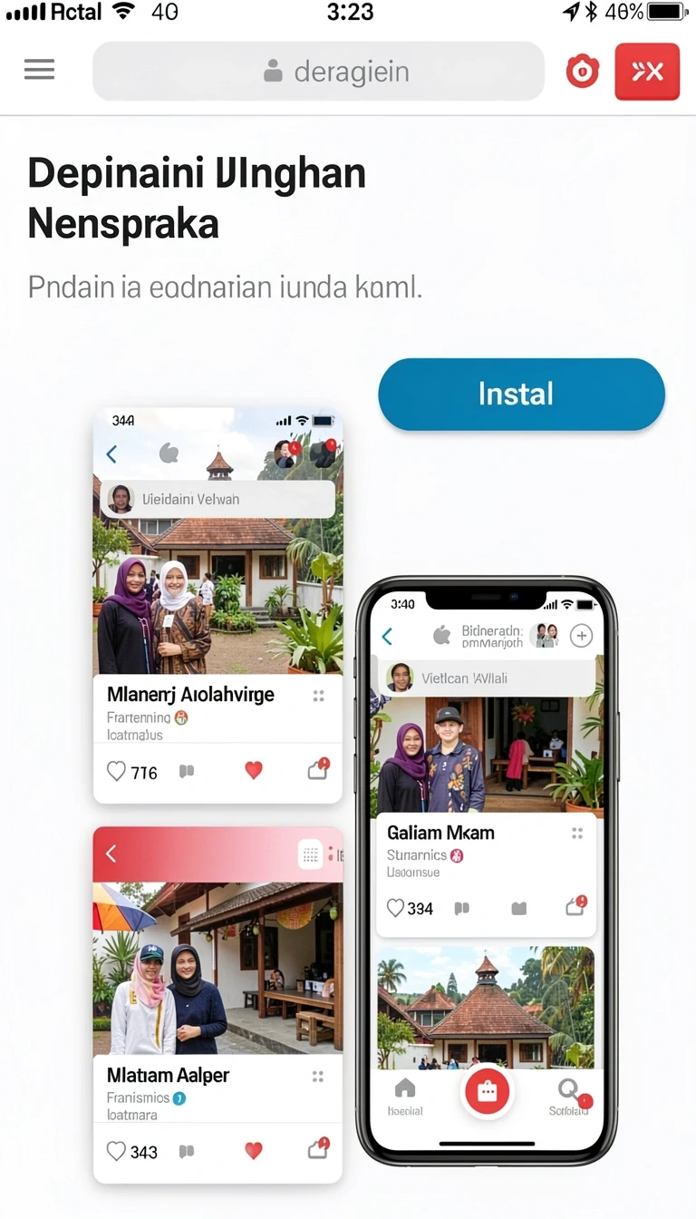 indslot - Screenshot menunjukkan tampilan antarmuka utama INDSLOT.